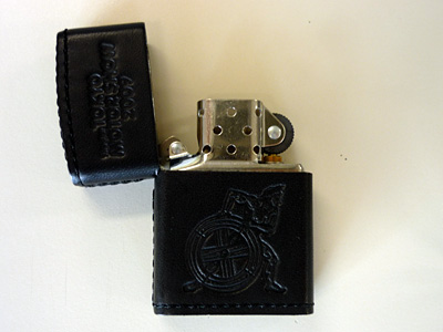 ZIPPO lighter/w leather case